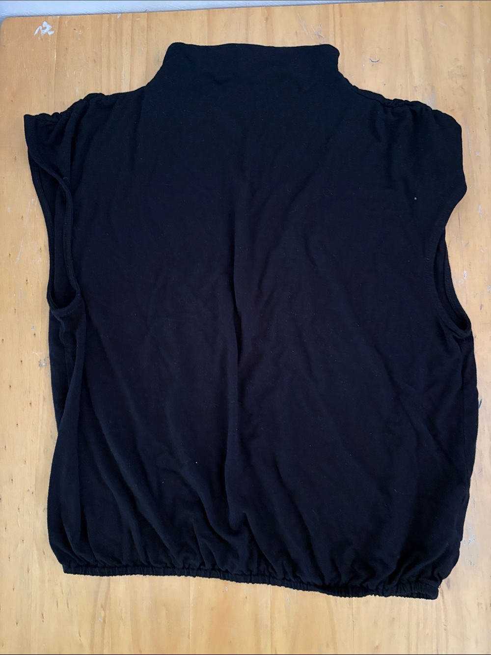 Bar III Black Sleeveless Mock-Neck Tank